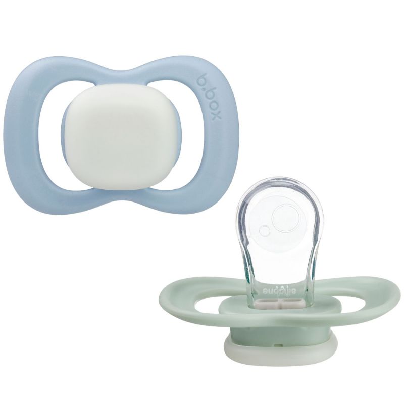 Lot de 2 sucettes phosphorescentes en silicone Sky-Sage (6 mois et +) B.Box Produit 1