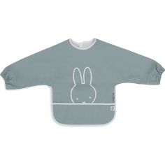 Bavoir à manches imperméable Miffy Peekaboo Sea Green - Jollein