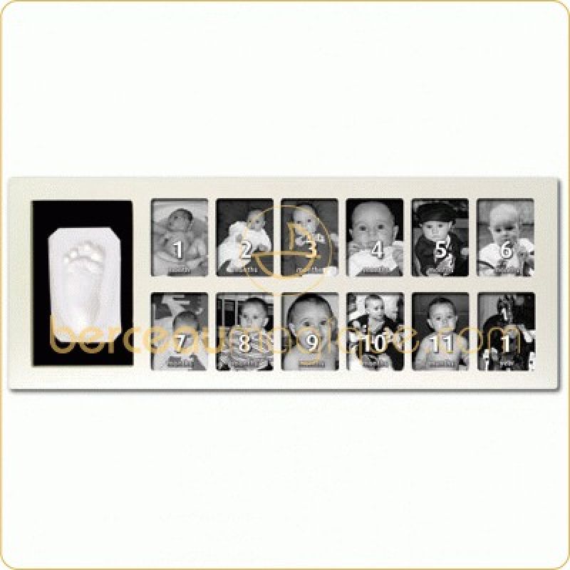 Cadre Photos empreinte ''Baby Art 1st Year Kit'' blanc Baby Art