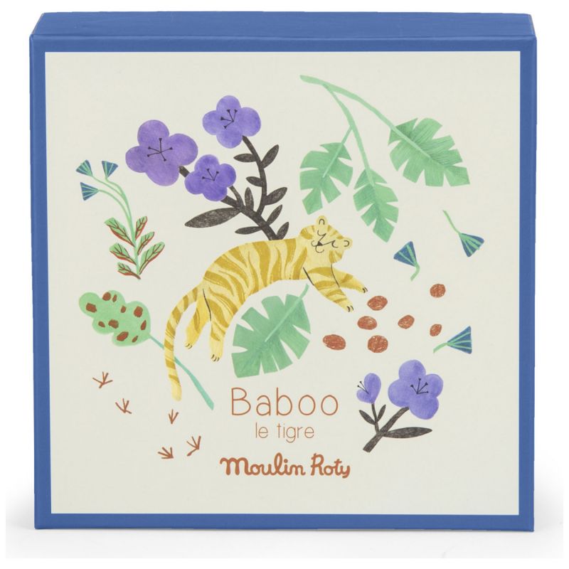 Doudou tigre Baboo La forêt Mawa (31 cm) Moulin Roty Packaging 3