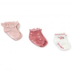 Lot de 3 paires de chaussettes Pink (Taille 1) - Little Dutch