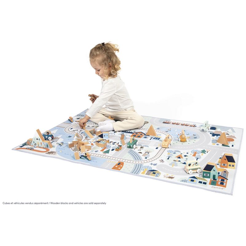 Tapis de jeu Cross Roads La Vallée Blanche (120 x 78 cm) Janod Produit 4