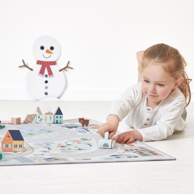 Tapis de jeu Cross Roads La Vallée Blanche (120 x 78 cm) Janod Ambiance 8