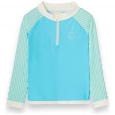 Tee-shirt anti-UV Bleu Rayures (2-4 ans) - KI et LA