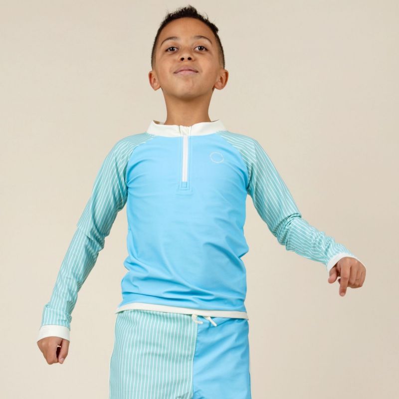 Tee-shirt anti-UV Bleu Rayures (2-4 ans) KI et LA Ambiance 2