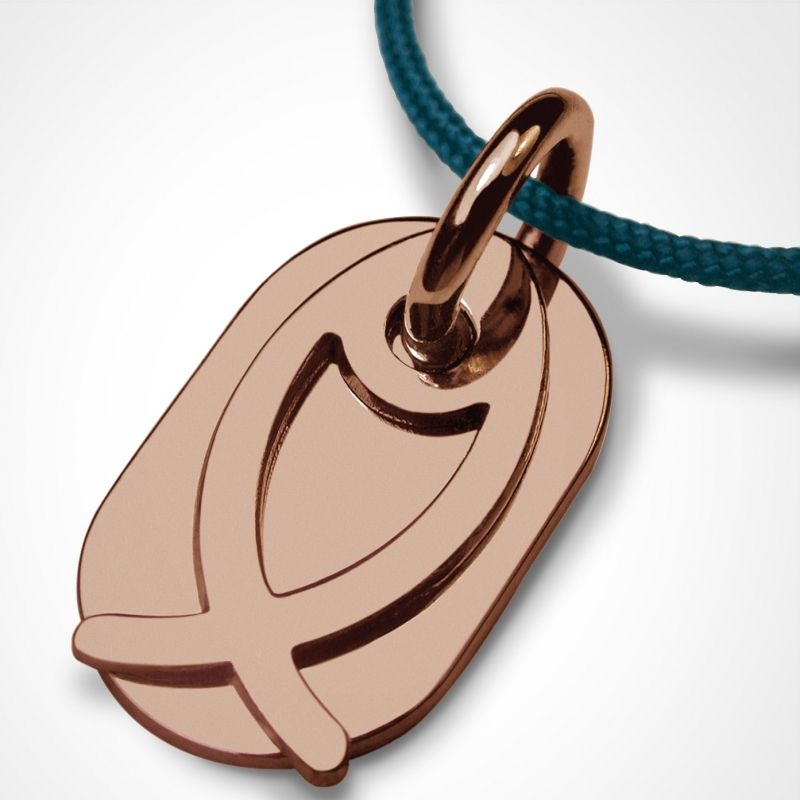 Collier cordon Ichthys (or rose 750°) Mikado