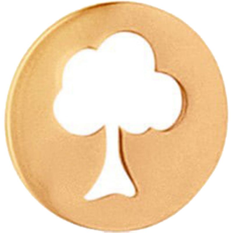 Pendentif rond Arbre de vie ajouré (or rose 750°) Maison Augis