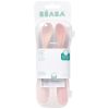 Lot de 2 cuillères silicone 1er âge avec boîte de transport Duo barbe à papa Béaba Packaging 4