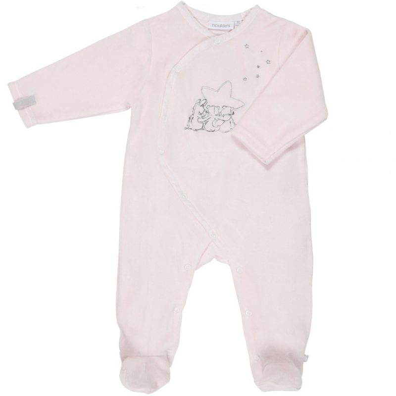 Pyjama chaud Poudre d'étoiles rose (1 mois) Noukie's