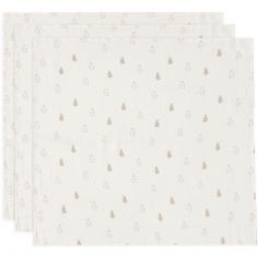 Lot de 3 langes en gaze de coton Happy Miffy Nougat (70 x 70 cm) - Jollein
