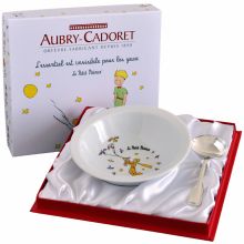 Coffret repas assiette + panadière godron Le Petit Prince (2 pièces)  par Aubry-Cadoret