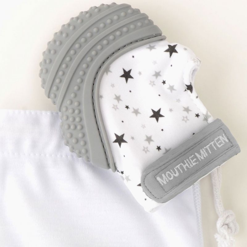 Mitaine de dentition grise Malarkey Kids