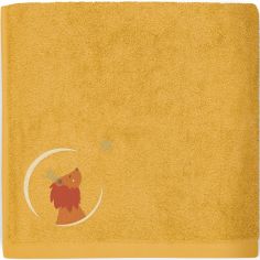 Serviette de bain lion safran personnalisable (100 x 100 cm) - L'oiseau bateau