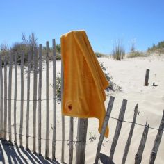 Serviette de bain lion safran personnalisable (100 x 100 cm)