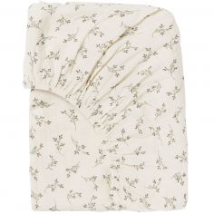 Drap housse de matelas cododo Olive Bloom - Babyshower