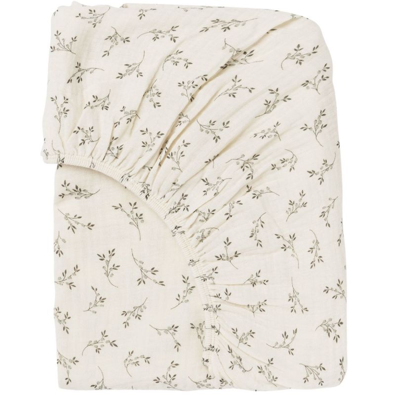 Drap housse de matelas cododo Olive Bloom Babyshower Produit 1
