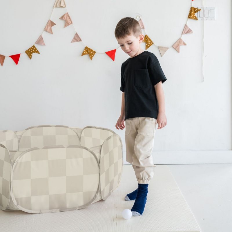 Piscine à balle Damier Beige 3 sprouts Ambiance 5