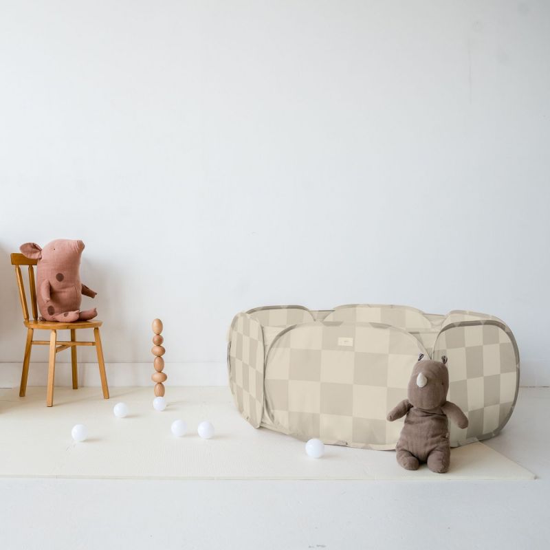 Piscine à balle Damier Beige 3 sprouts Ambiance 8