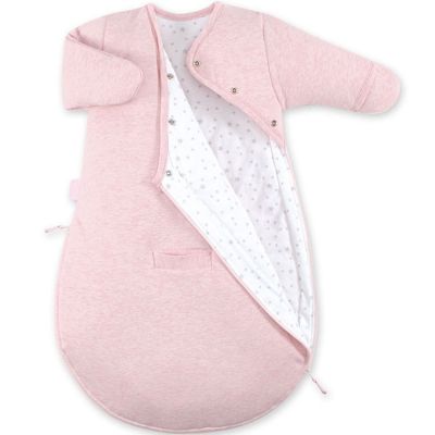 Gigoteuse légère pady jersey Stary rose cristal chiné TOG 1 (60 cm) Bemini