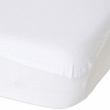 Protège matelas alèse imperméable blanc (80 x 190 cm)  par Domiva