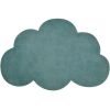 Tapis nuage en coton bleu canard (67 x 100 cm)  par Lilipinso