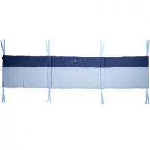 Tour de lit adaptable Nos jolis songes bleu (pour lits 60 x 120 et 70 x 140 cm)  par Candide