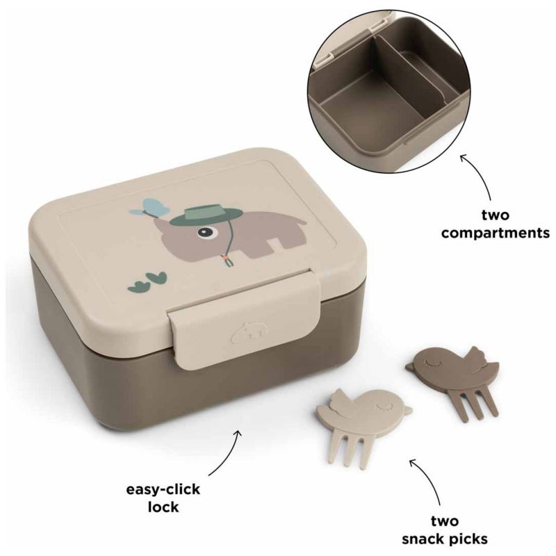 Boîte à goûter avec piques snack Tiny trails Sable Done by Deer Produit 8