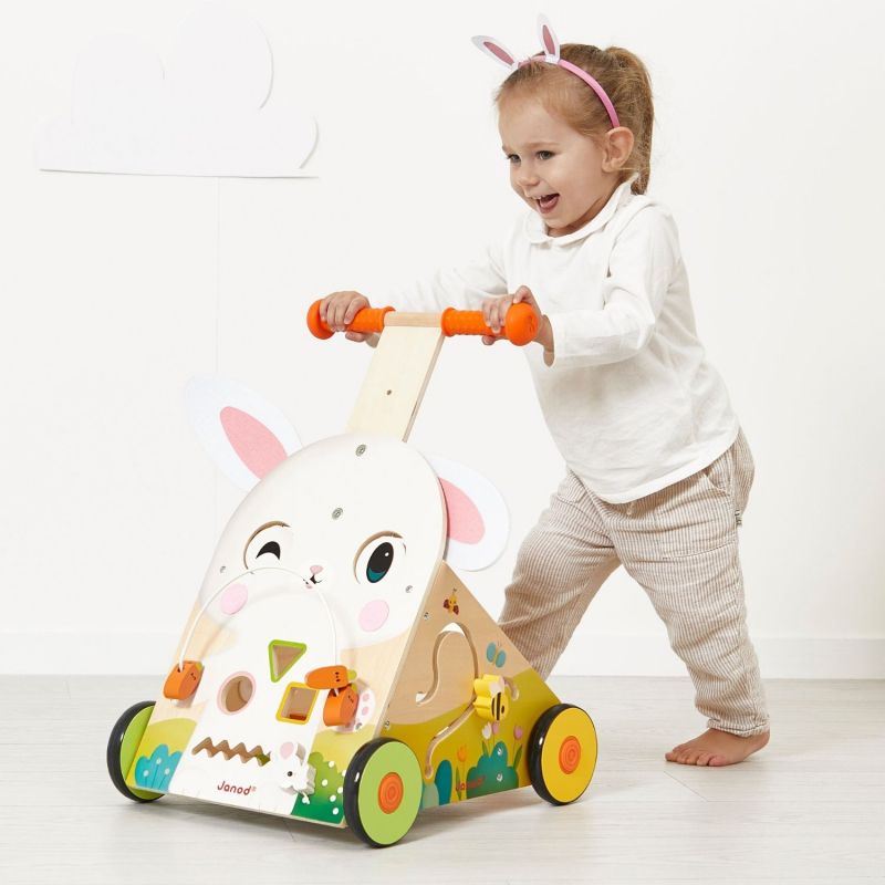 Chariot de marche multi-activités Lapin Ferme Janod Ambiance 2