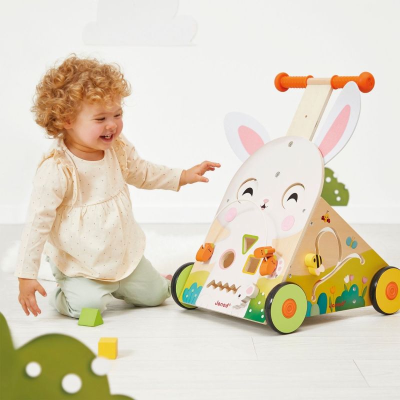 Chariot de marche multi-activités Lapin Ferme Janod Ambiance 7