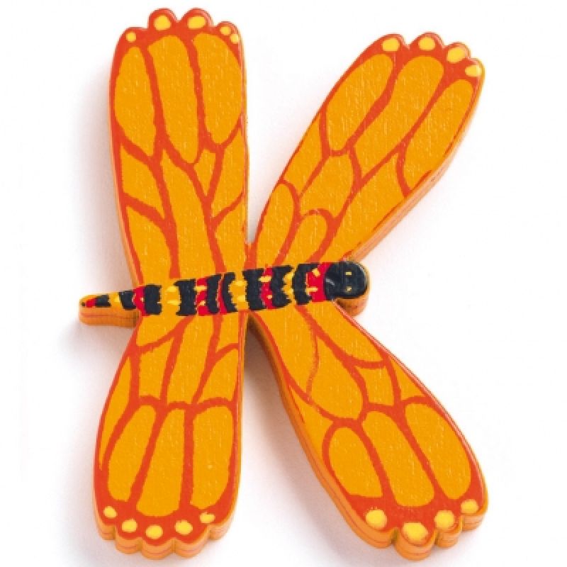 Lettre K en bois Papillon Achille Djeco