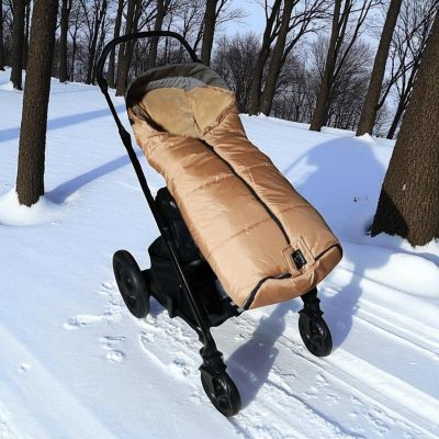 Chancelière thermique SANDY sand et camel pour poussette