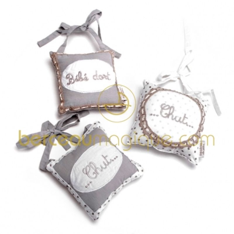 Lot de 3 coussins de porte Amadeus Les Petits
