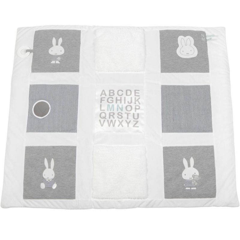 Tapis de jeu avec activités Miffy marinière gris Pioupiou et Merveilles