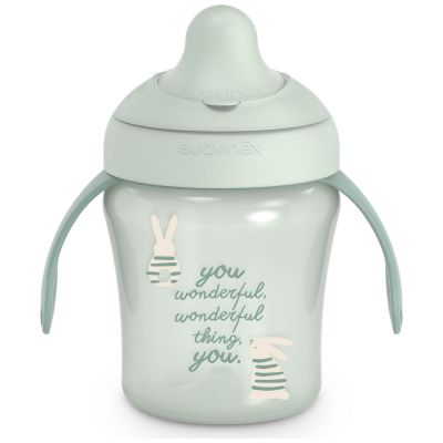 Tasse d'apprentissage Wonderland lapin vert (200 ml) Suavinex
