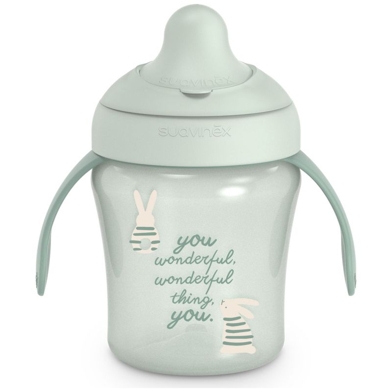 Tasse d'apprentissage Wonderland lapin vert (200 ml) Suavinex Produit 1