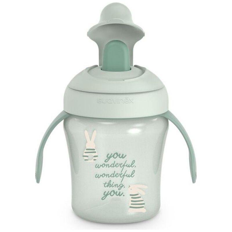 Tasse d'apprentissage Wonderland lapin vert (200 ml) Suavinex Produit 6