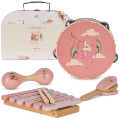 Set instruments musique Licorne (4 pièces)  par Konges Slojd