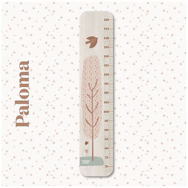 Toise en bois Paloma L'arbre Liberty personnalisable Charlie et Suzie Ambiance 1