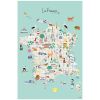 Grande affiche Carte de France (60 x 40 cm)  par Mimi'lou