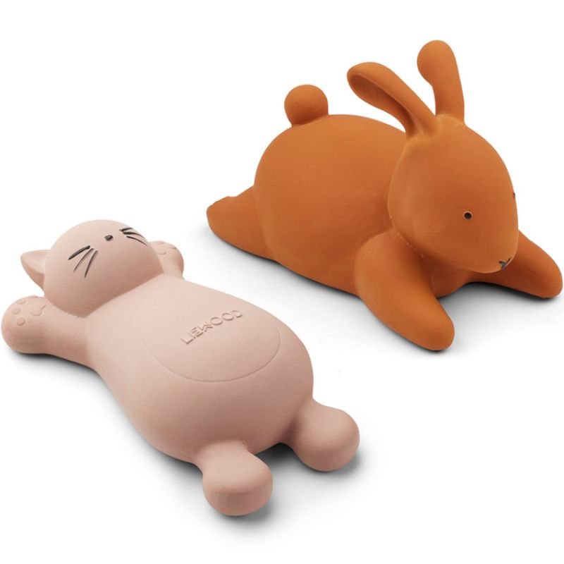 Lot de 2 jouets de bain Vikky Cat rose Liewood