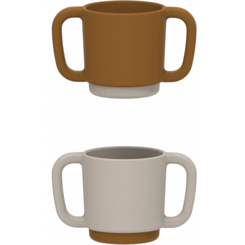 Lot de 2 tasses à anses Alicia Golden caramel mix Liewood
