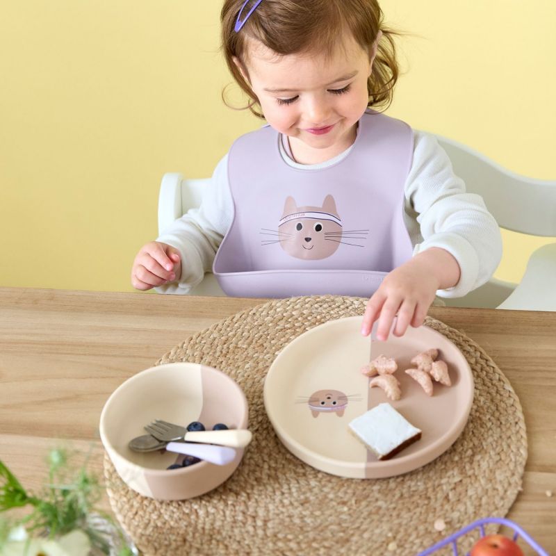 Assiette en silicone Tiny Team Chat Lässig Ambiance 2