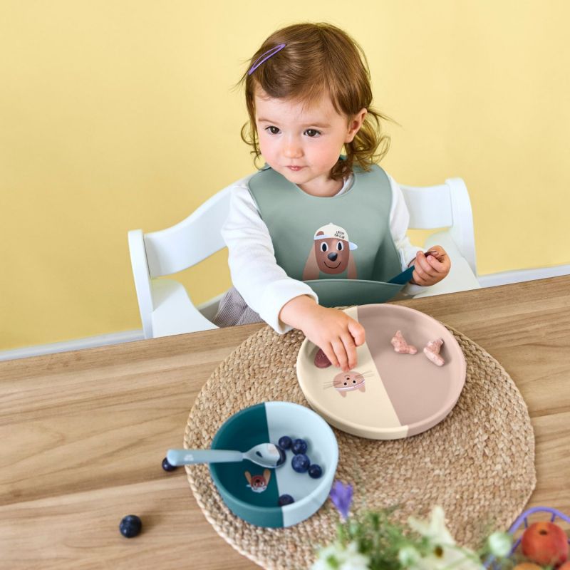 Assiette en silicone Tiny Team Chat Lässig Ambiance 7