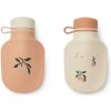 Lot de 2 gourdes réutilisables Lizzie Peach Liewood Produit 1