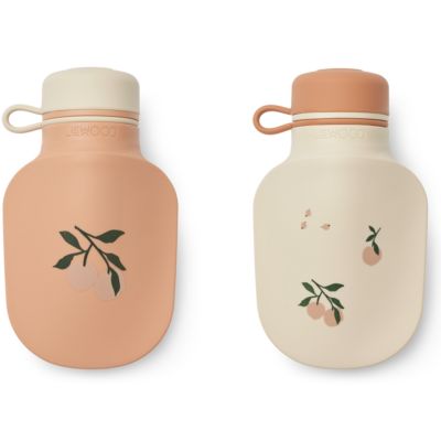 Lot de 2 gourdes réutilisables Lizzie Peach  par Liewood