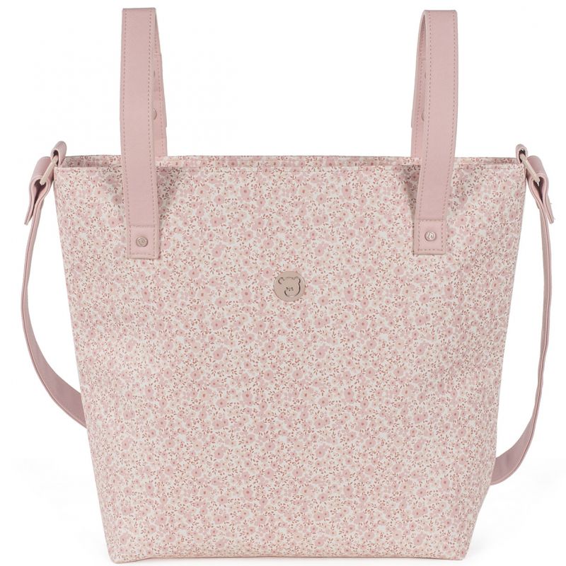 Petit sac à langer à anses Flower mellow rose Pasito a pasito