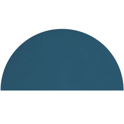 Tapis coton demi lune Majolica bleu (140 x 70 cm)