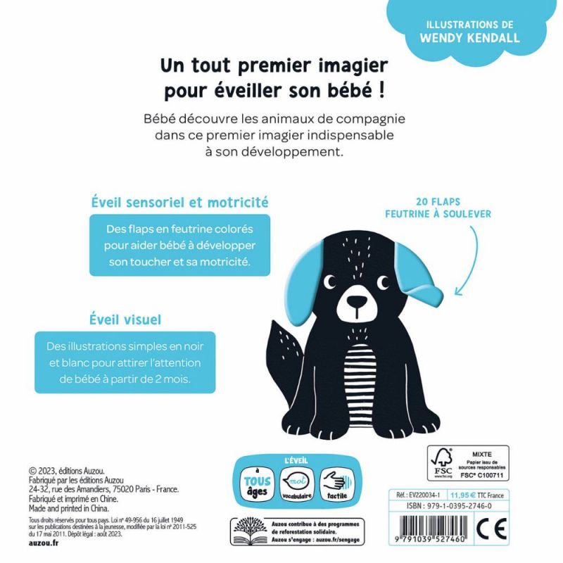 Mes premiers Flaps Les animaux de compagnie Auzou Editions Produit 3