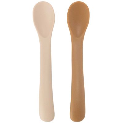 Lot de 2 cuillères en silicone Sable-Caramel