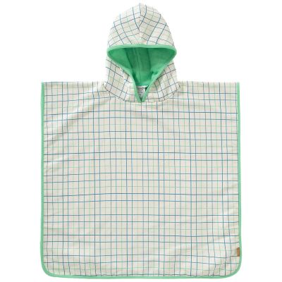 Poncho de plage anti-UV Carreaux classiques